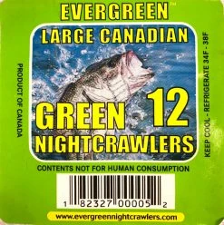 BAIT Green Worms (1 Dozen) Live Bait